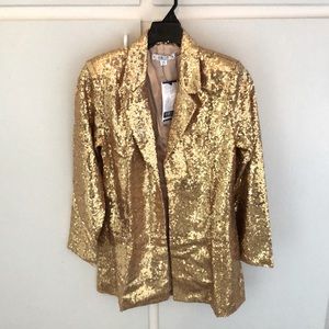 Gold sequin jacket